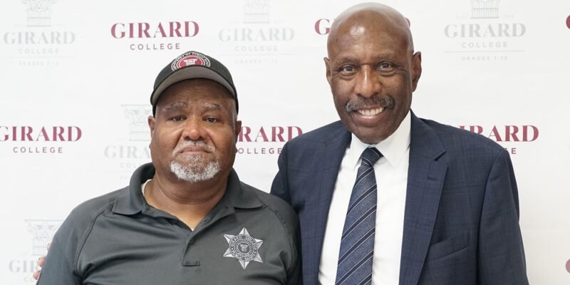 Bill Brown and President David Hardy
